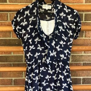 Bettie Page by Tatyana Bow Tie Dress Size Medium